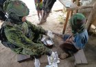 Satgas Yonif 742/SWY Obati Anak Papua yang Alami Infeksi Menahun di Andugume Lanny Jaya