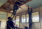 Satgas Yonif 742/SWY Renovasi SDN Kuyawage di Lanny Jaya, Wujud Nyata Program Presiden untuk Pendidikan Papua